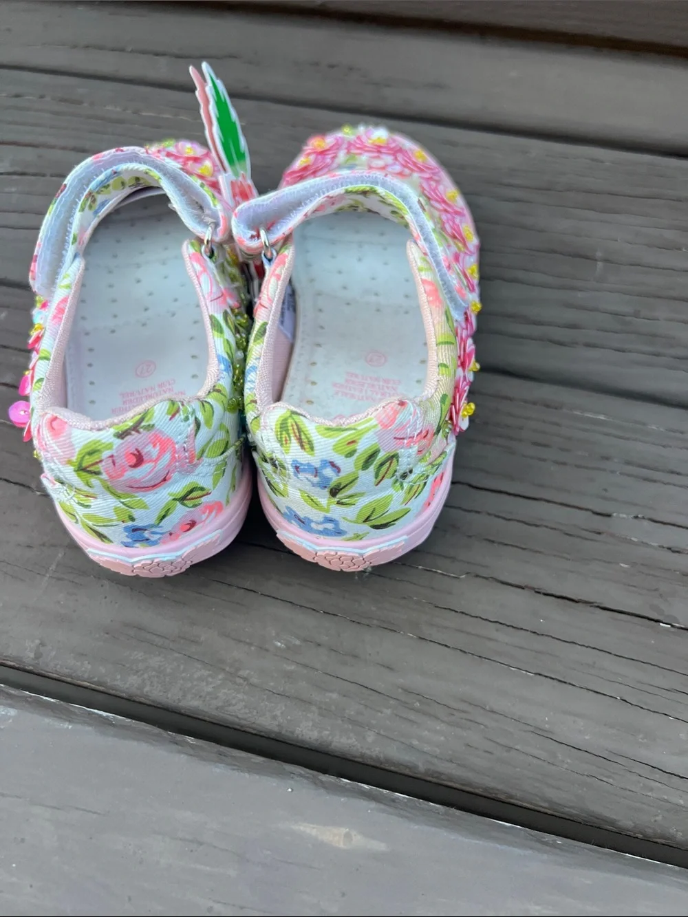 Lelli Kelly Pink Floral Mary Jane Kids Shoes